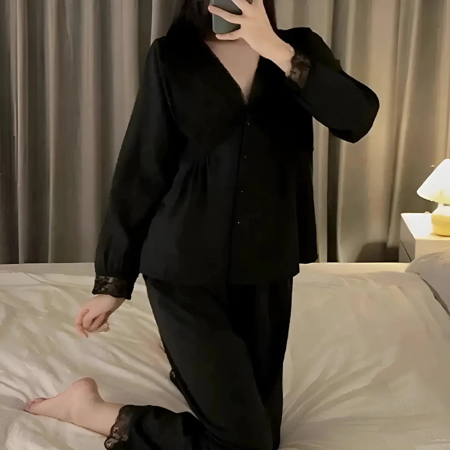 Lace and Button Pyjama
