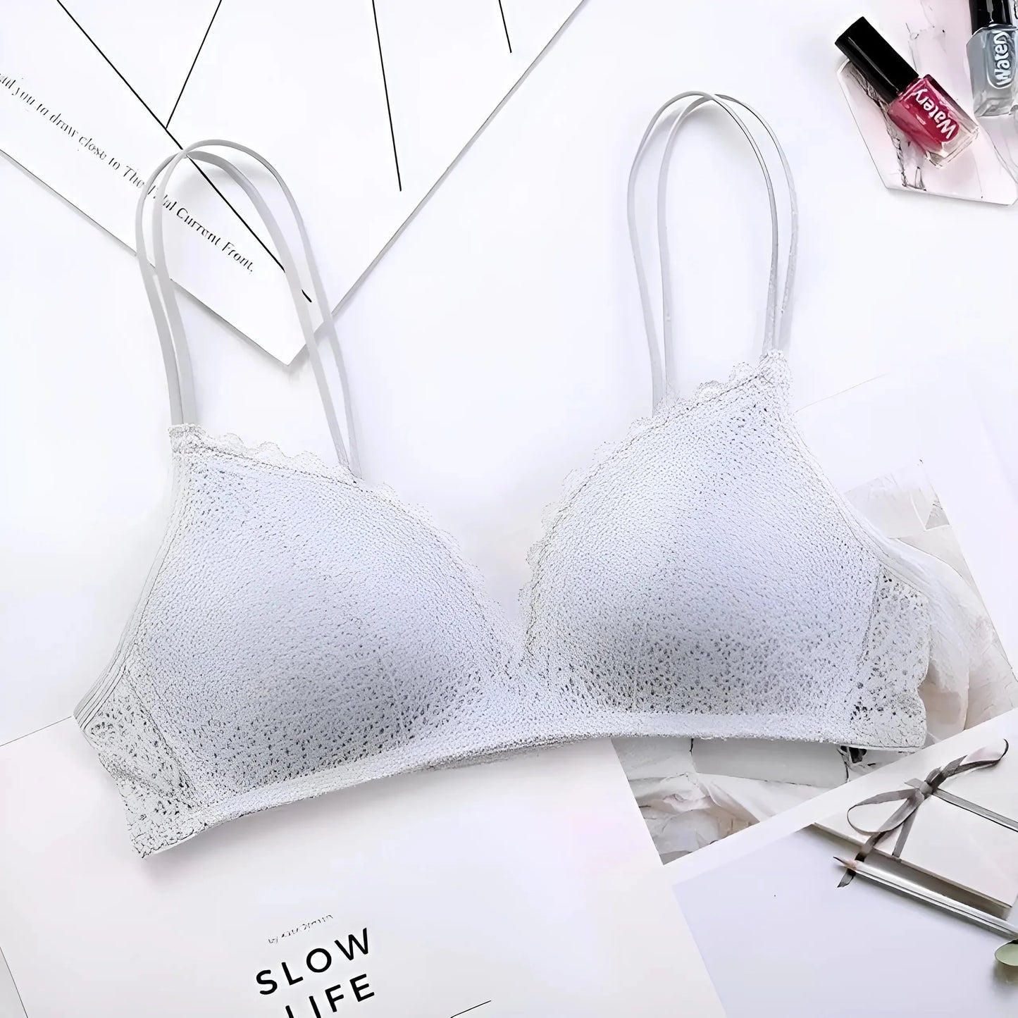 Lace Bra with Double Straps