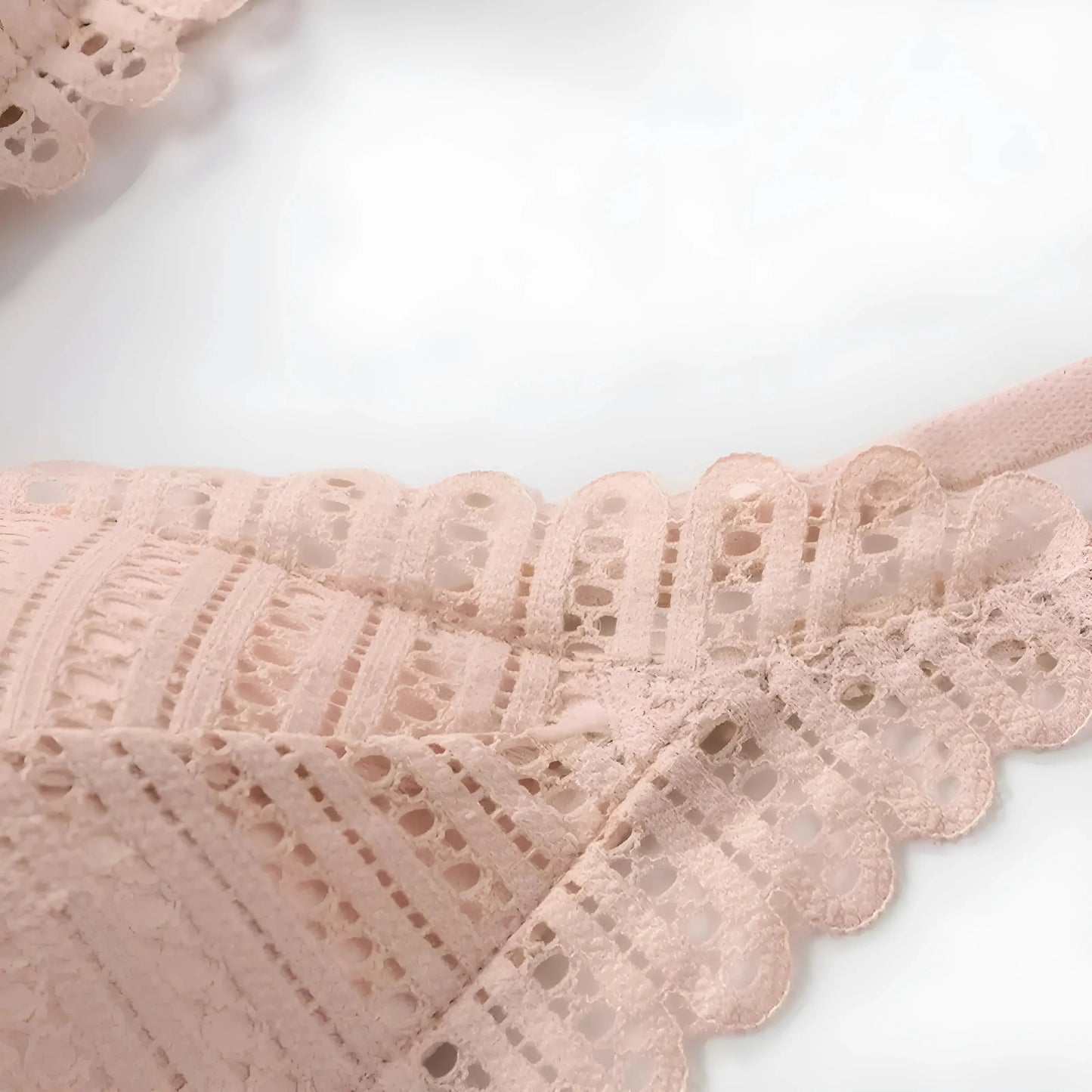 Lace Front Fastening Bra