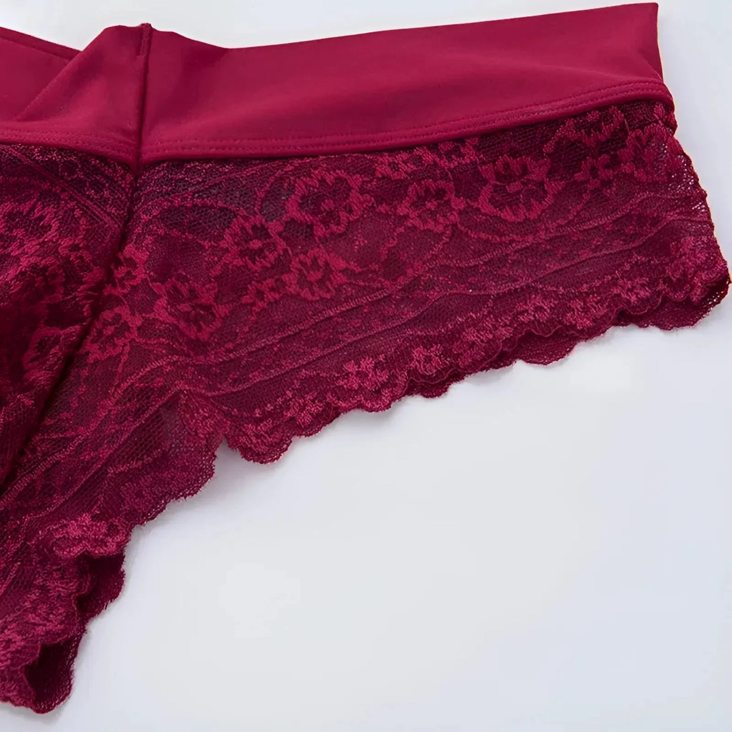Lace Knickers with Wide Band