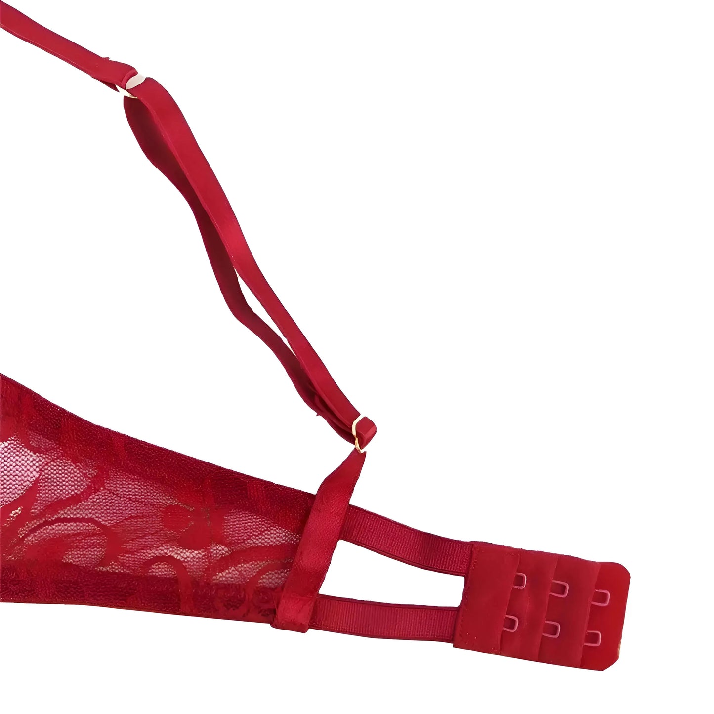 Lace Lingerie Set with Decorative Ties in Plus Sizes