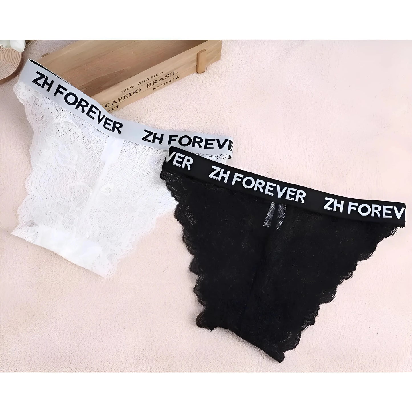 Lace Lingerie Set with Elasticated Band