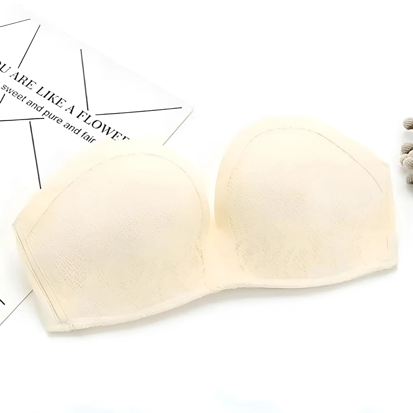 Lace Strapless Push-Up Bra