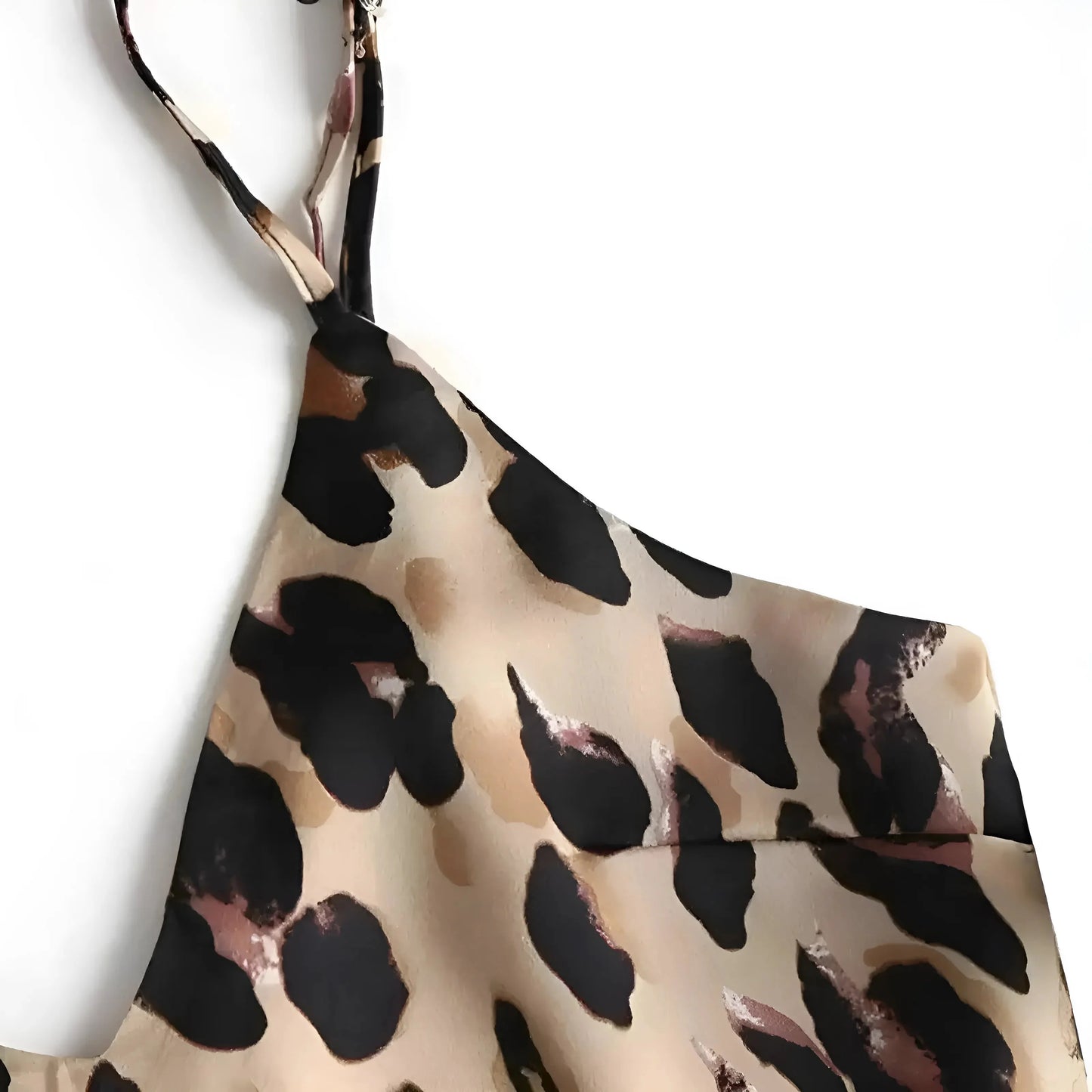 Leopard Print Pyjama Set with T-Shirt and Shorts