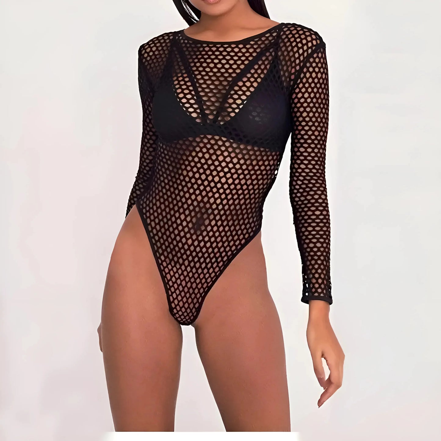 Long Sleeve Mesh Body