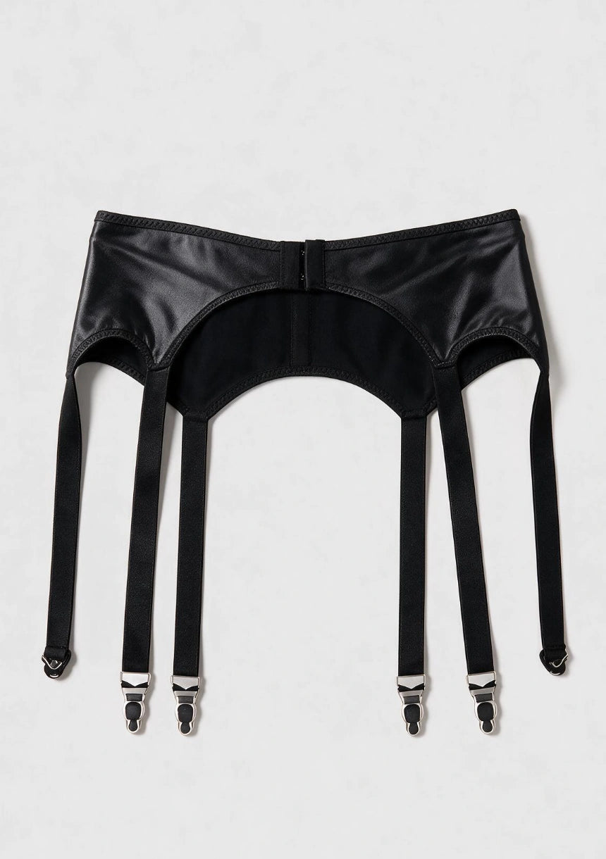 Latex Strumpfhalter mit Tanga
