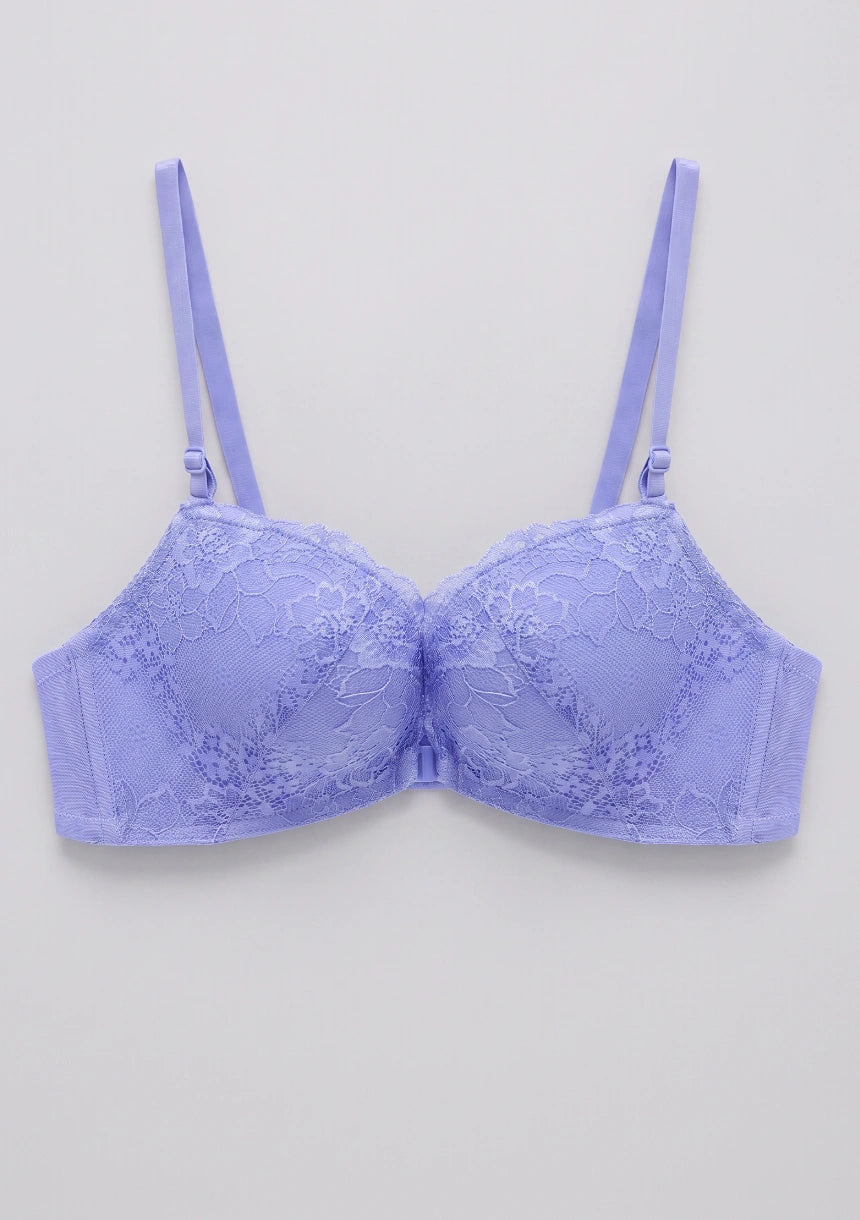 Spitzen-Frontverschluss Push-Up-BH