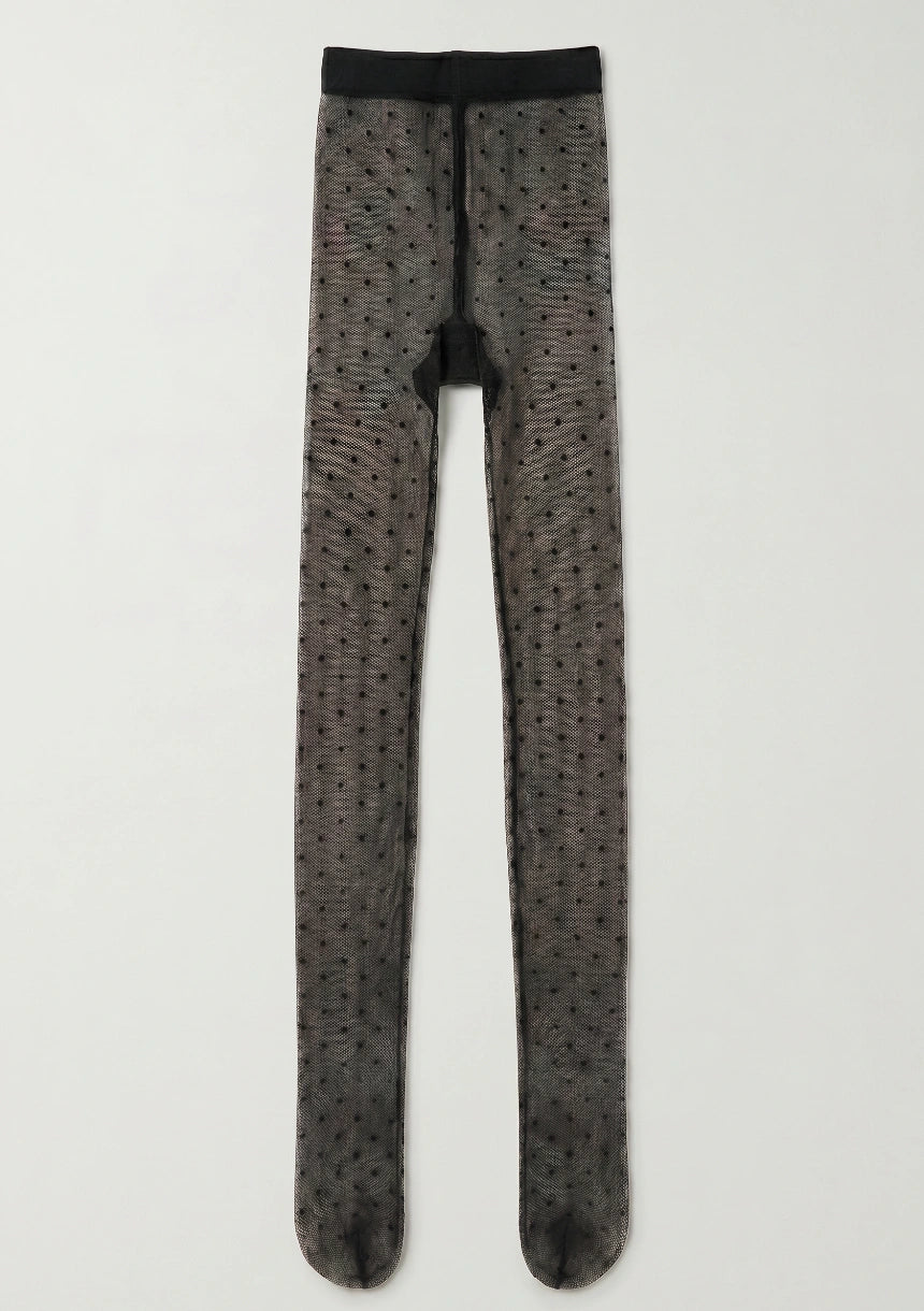 Damen transparente Polka-Dot Strumpfhosen