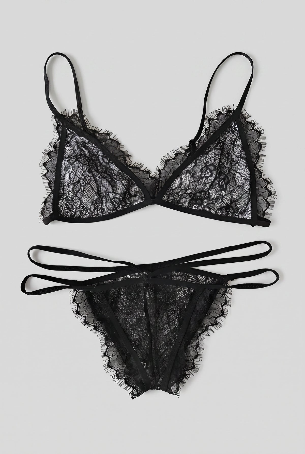 Weiches Spitzen-Lingerie-Set