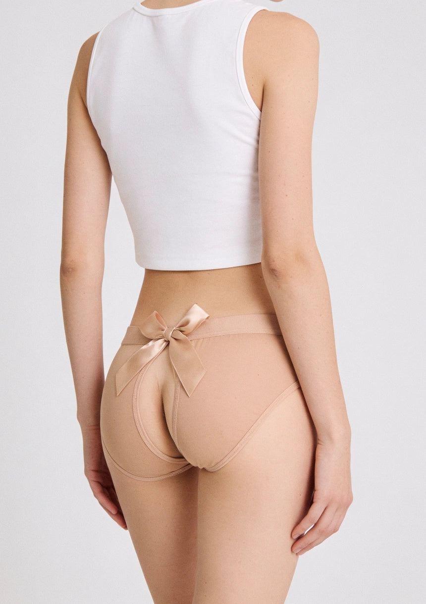 Spitzenunterhosen mit Schleife und Ausschnittdetails