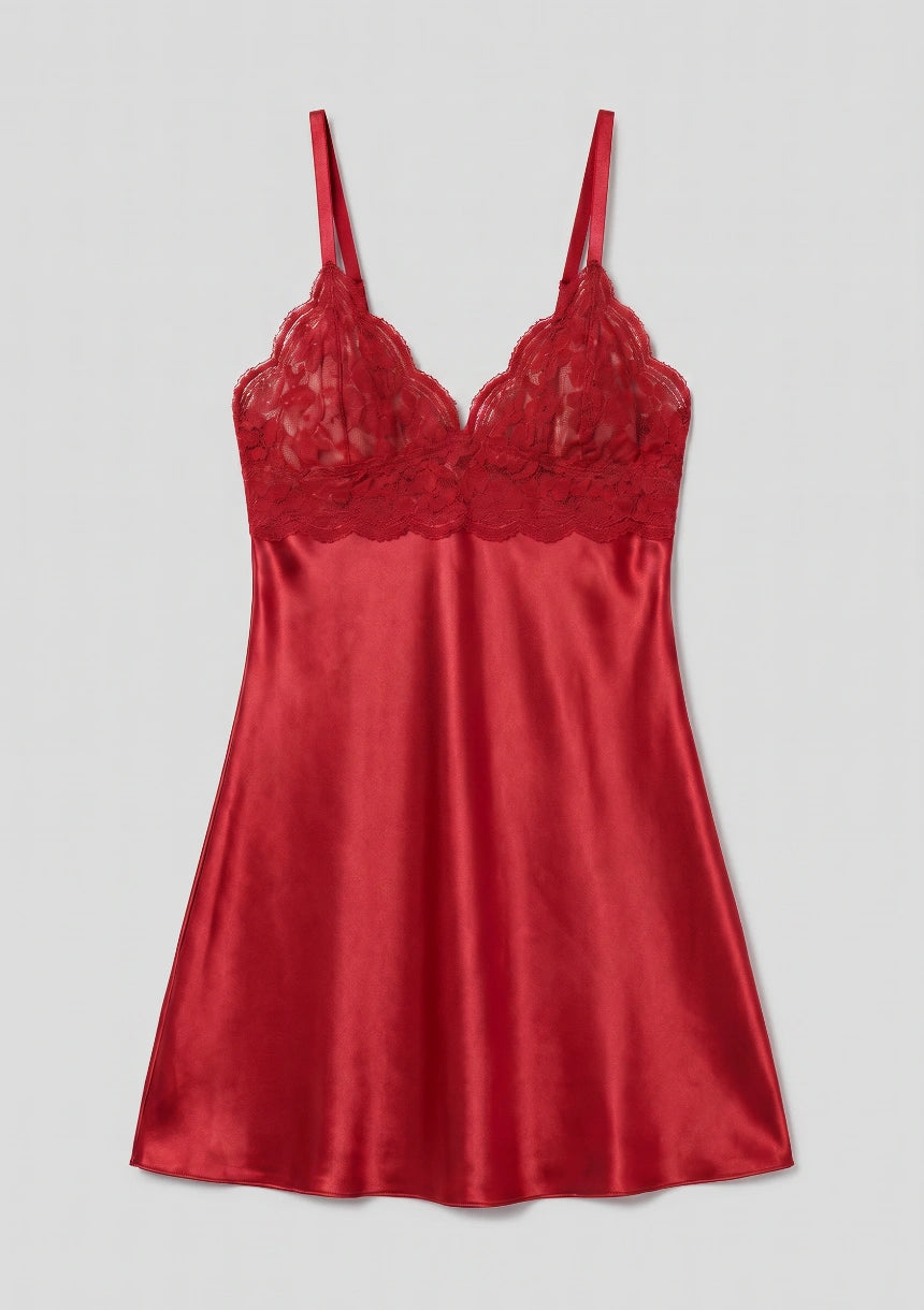 Spitzen-Bustier-Nachtkleid