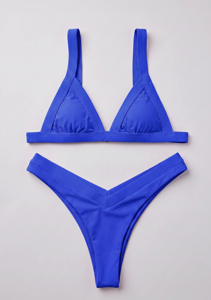Zweiteiliger Bikini mit Bindebändern