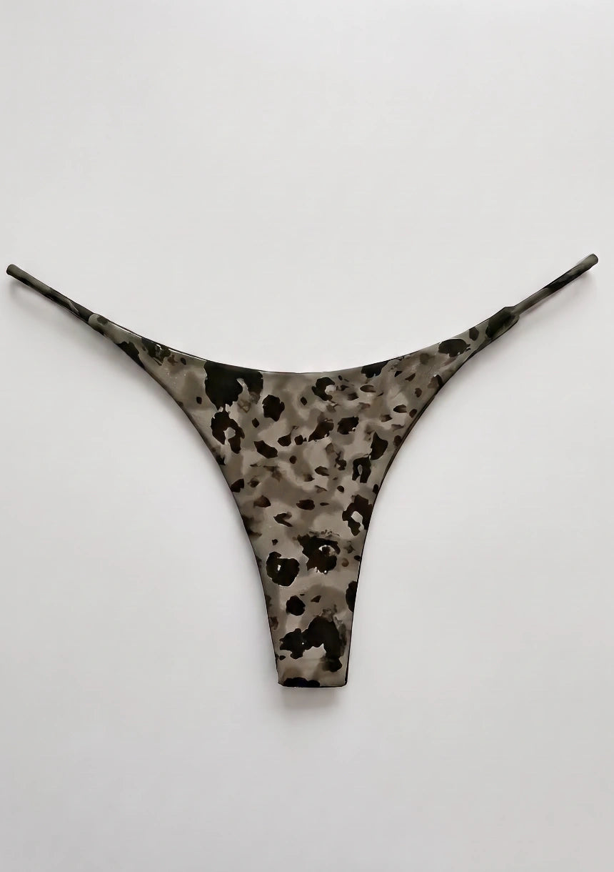 Ausschnitt Leopardenmuster Strings