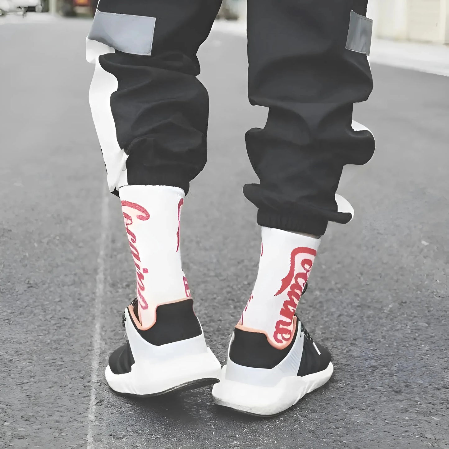Men's Long Socks with 'Cocaine' Print
