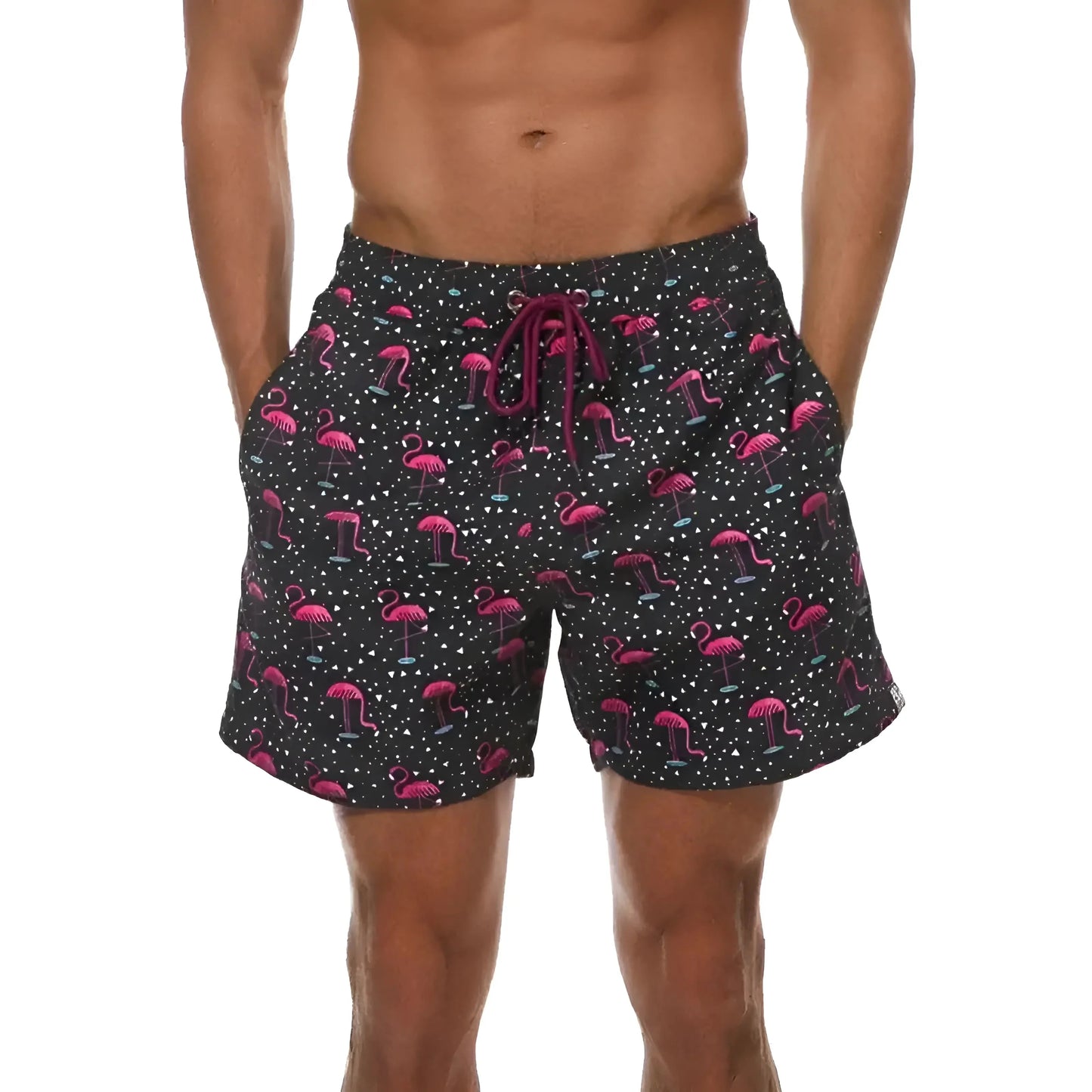 Men's Swim Shorts with Colourful Print