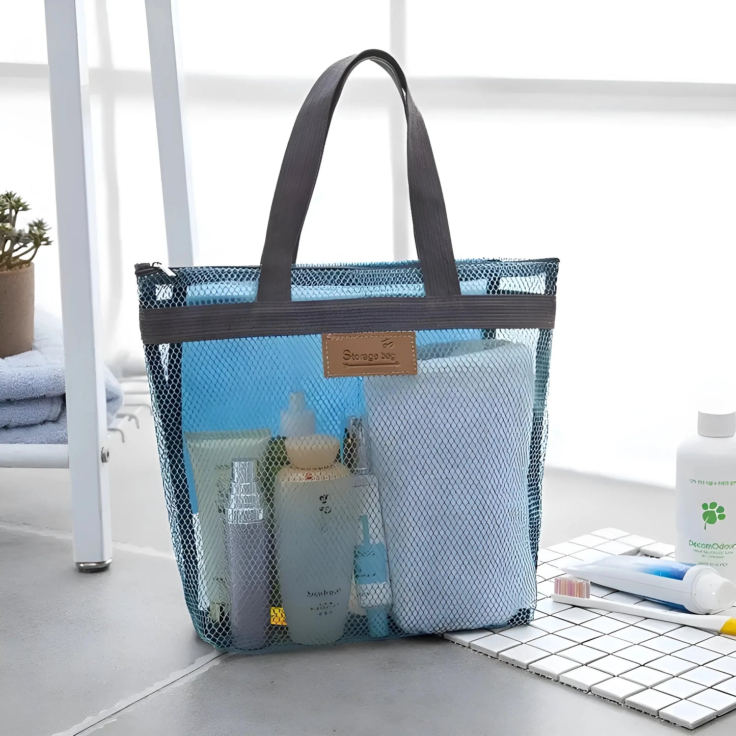 Mesh Beach Cosmetic Bag