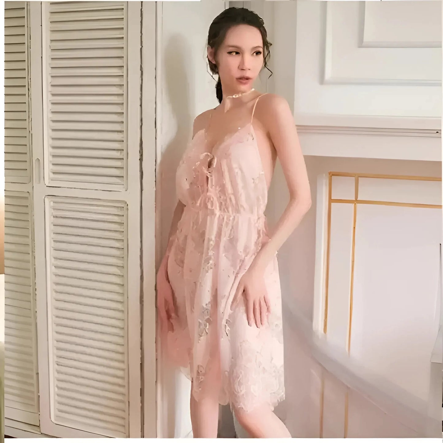 Nightdress with Neckline