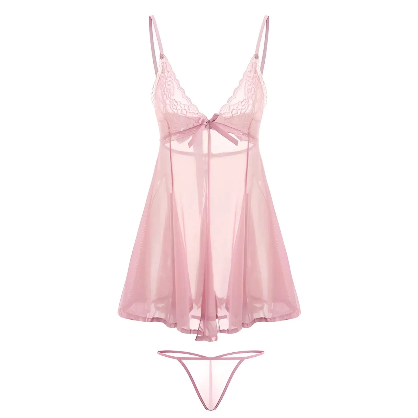 Pink Lace Nightdress