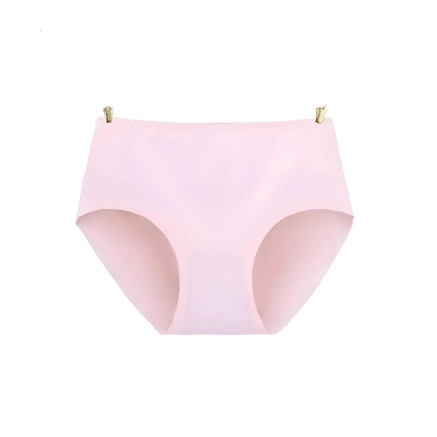 Pink Seamless High-Waisted Briefs