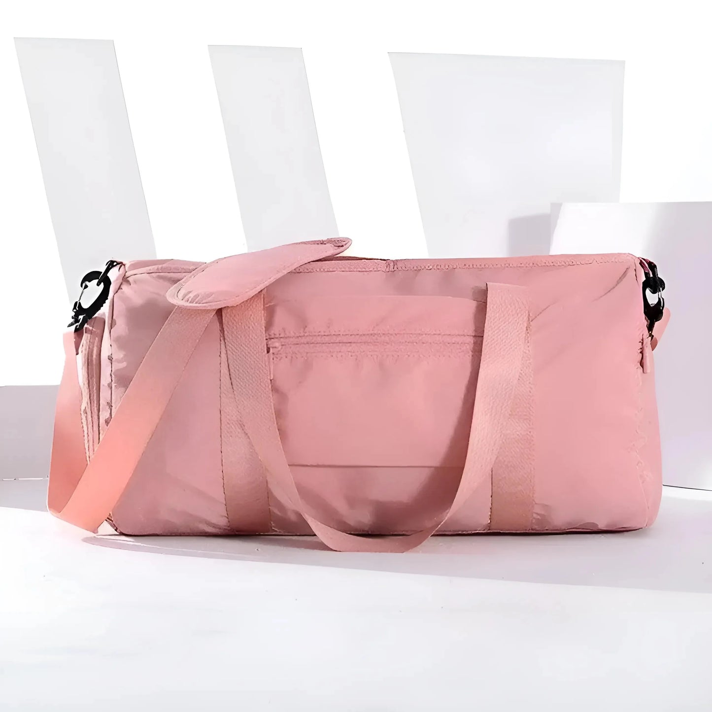 Pink Single Colour Classic Sports Bag
