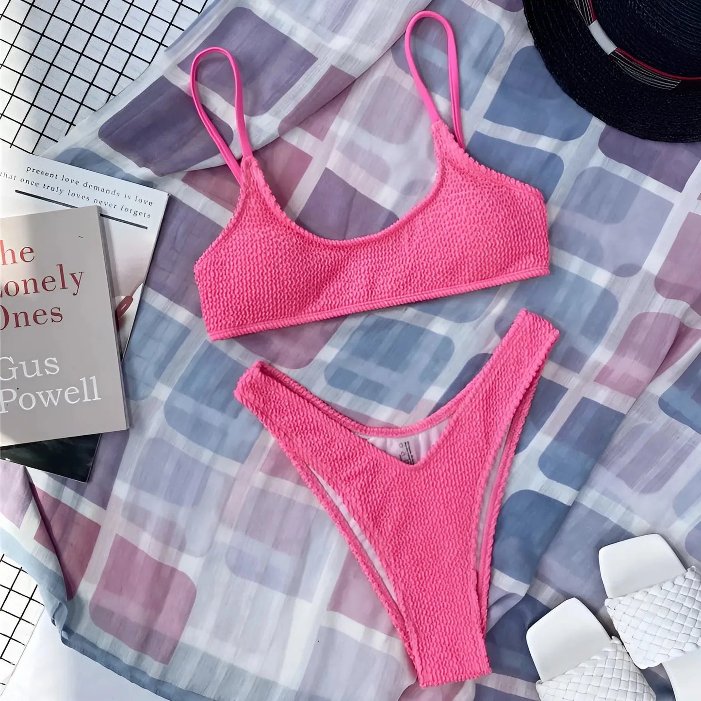 Pink Two-Piece Classic Swimsuit