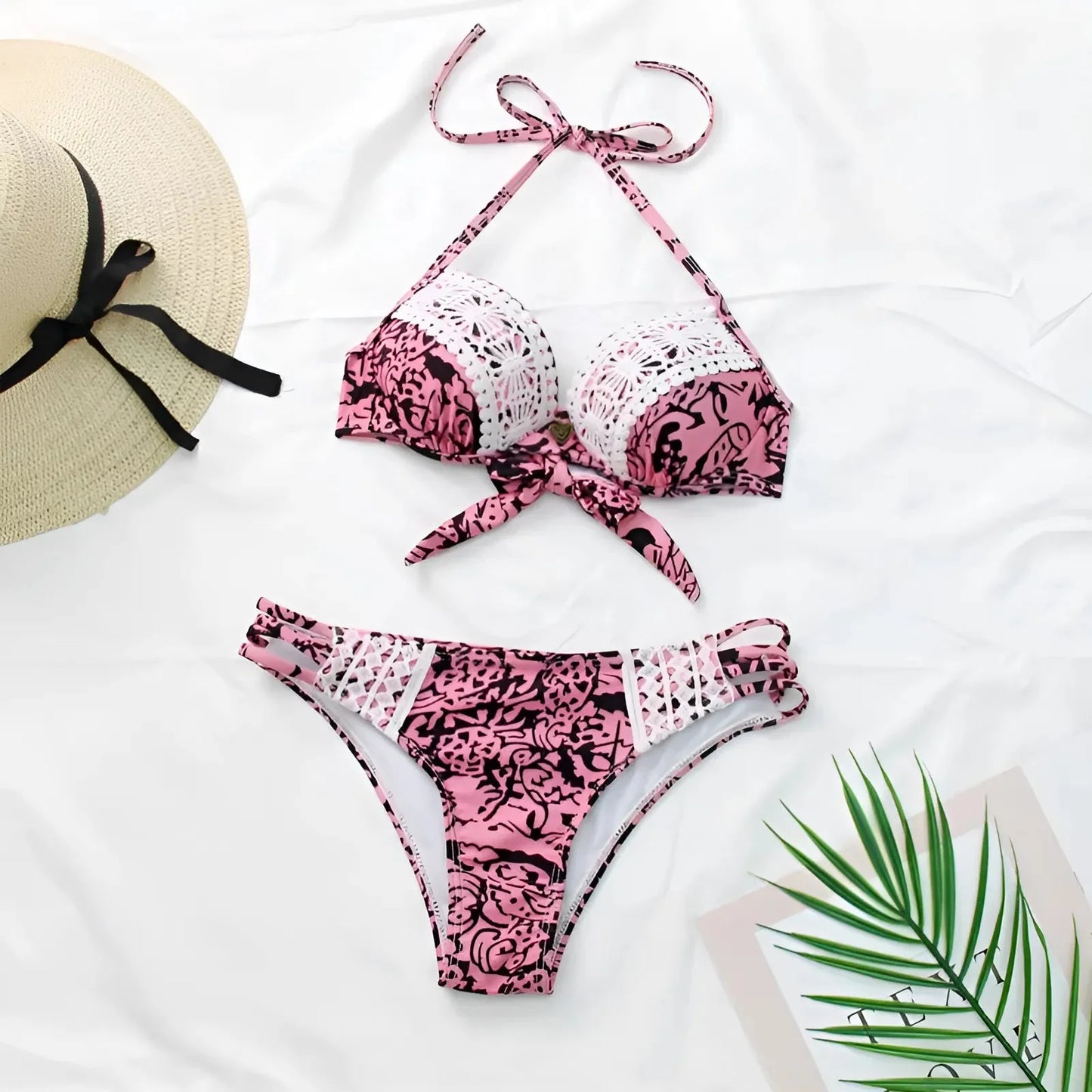 Pink Two-Piece Swimsuit