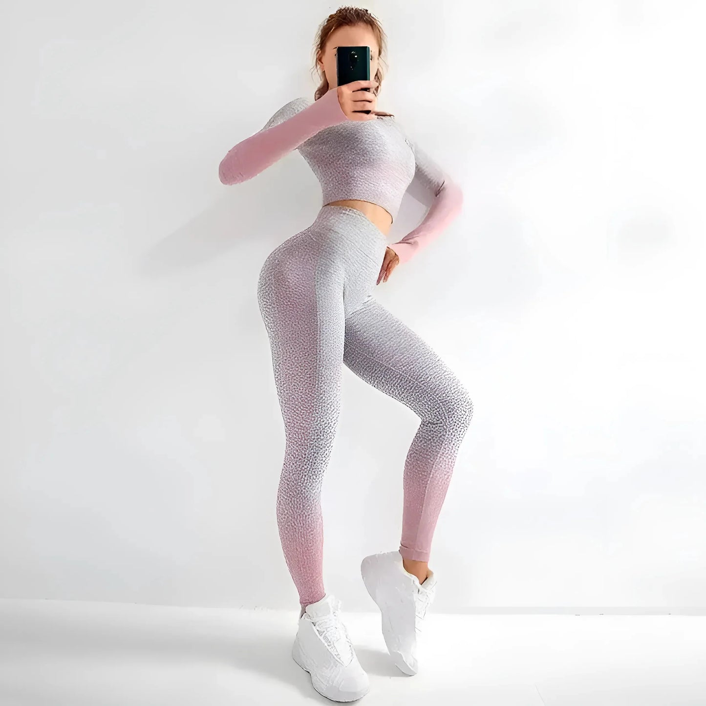Pink Two-Tone Sports Set