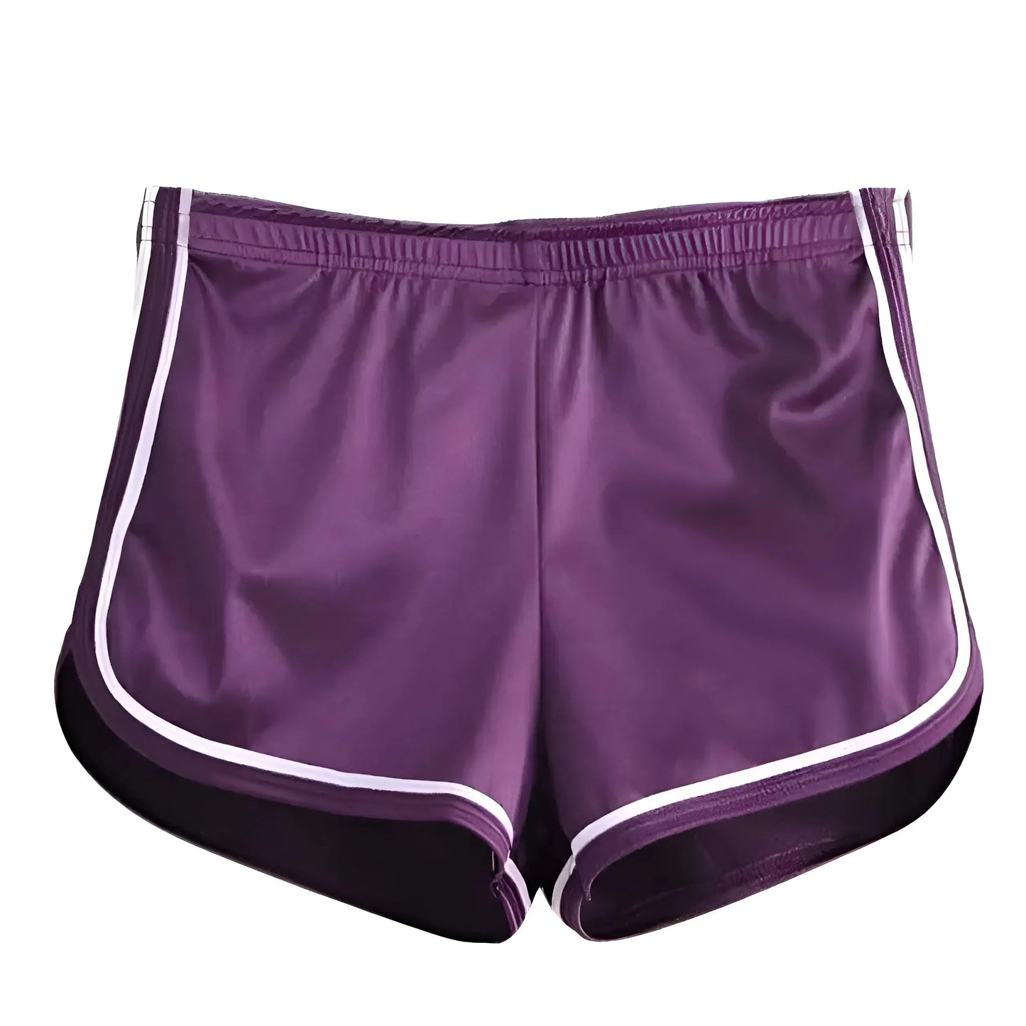 Purple Shimmering Sports Shorts