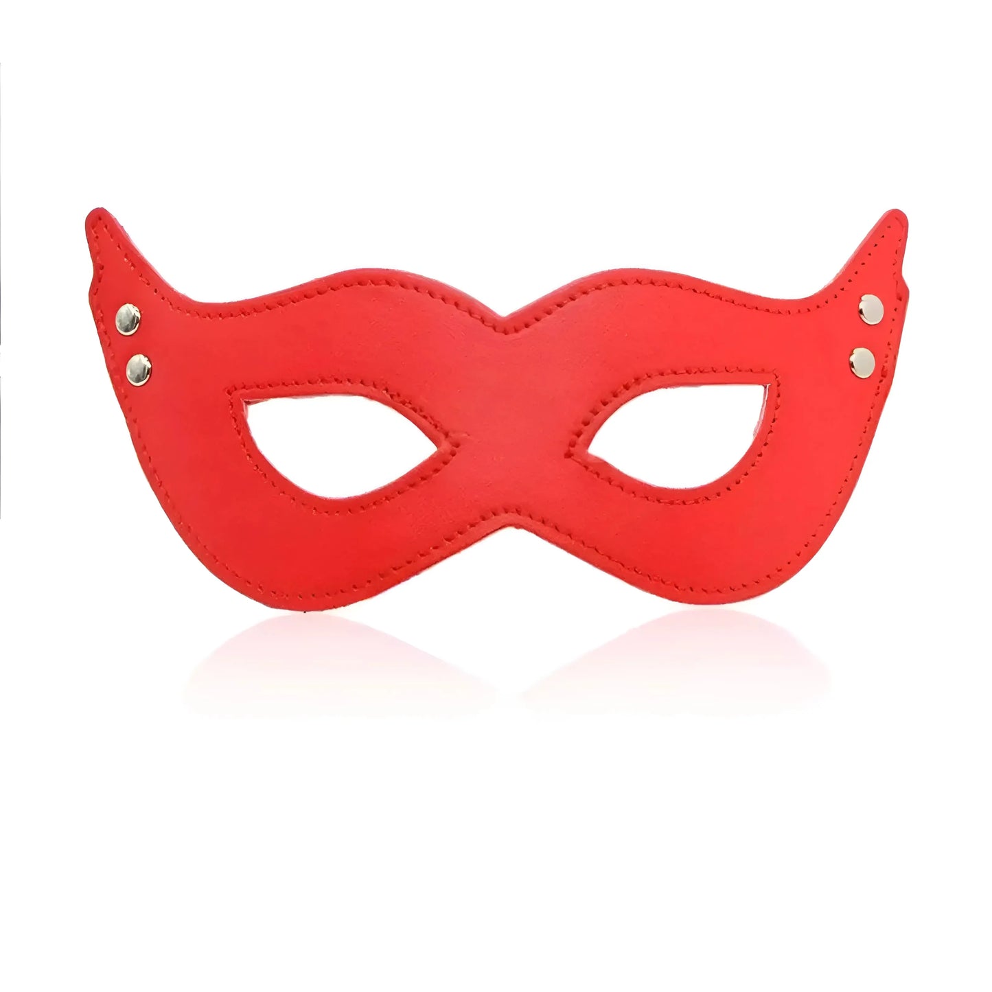 Red Simple Leather Mask