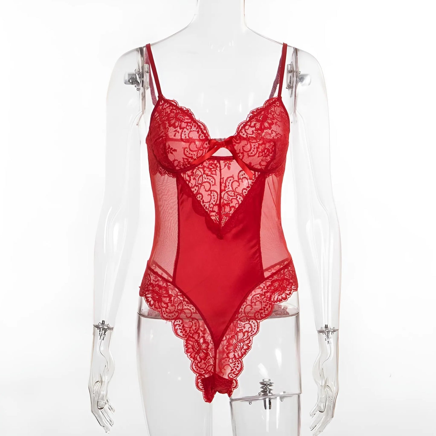 Red Universal Lace Bodysuit