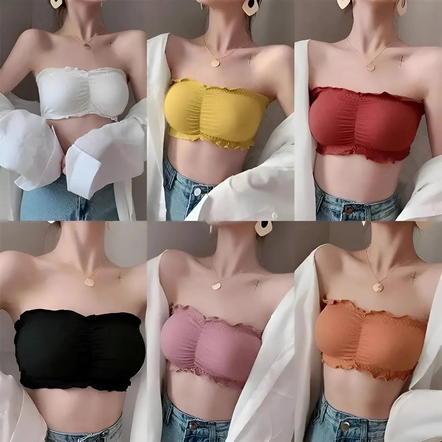 Ruched Strapless Bra