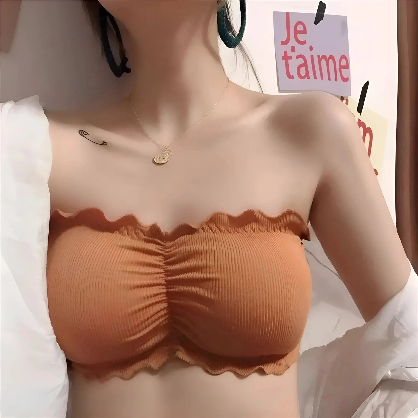 Ruched Strapless Bra
