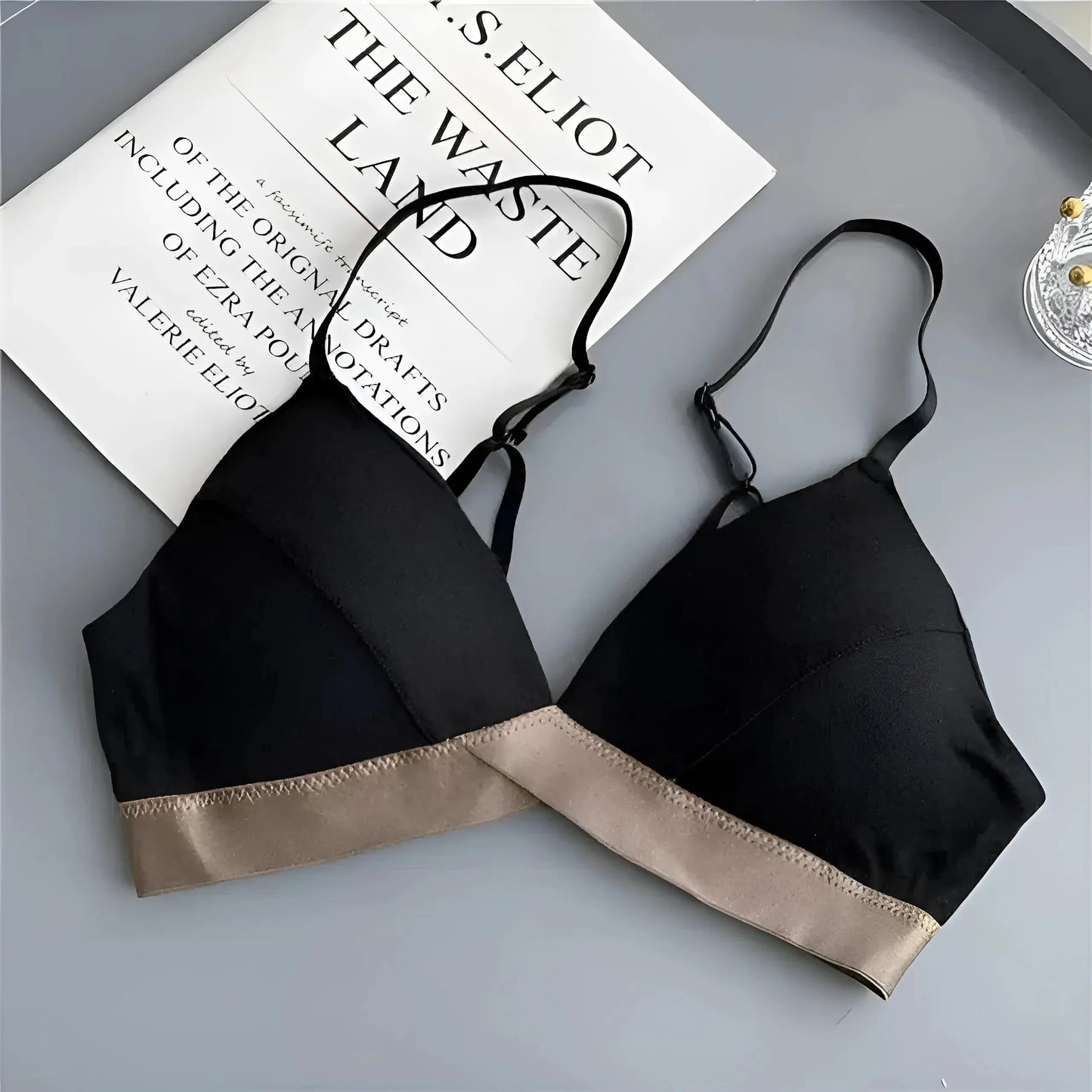 Simple Bra with Decorative Strap