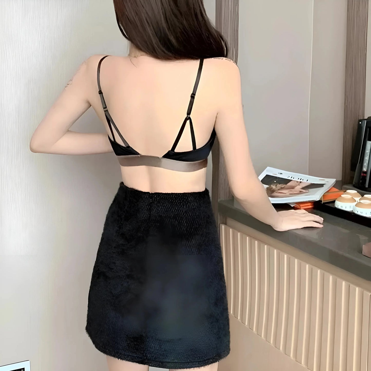 Simple Bra with Decorative Strap