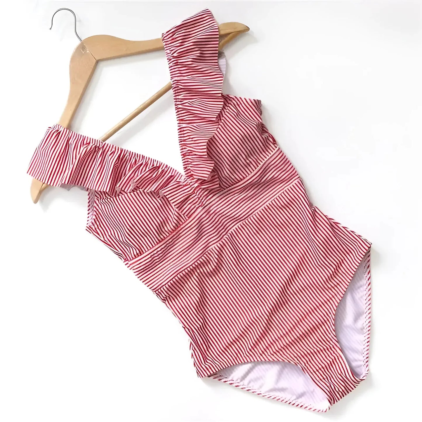 Striped One-Piece Swimsuit