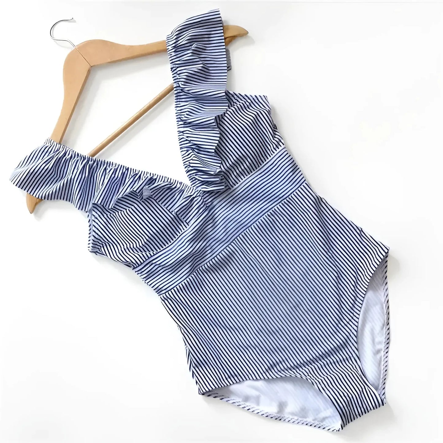 Striped One-Piece Swimsuit