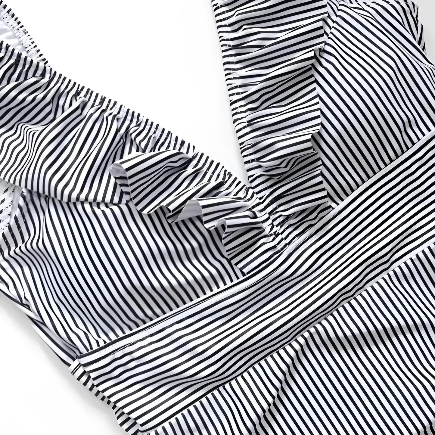 Striped One-Piece Swimsuit