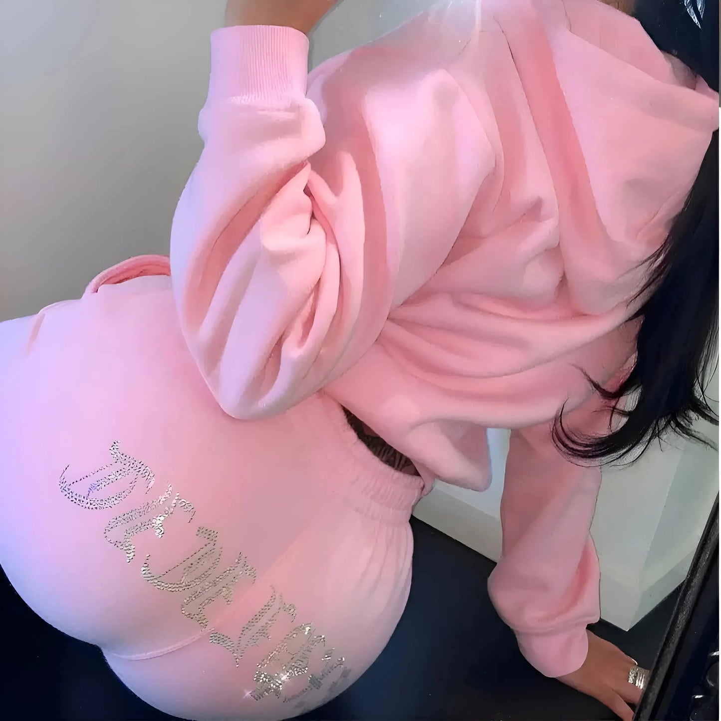 Tracksuit with Decorative Text