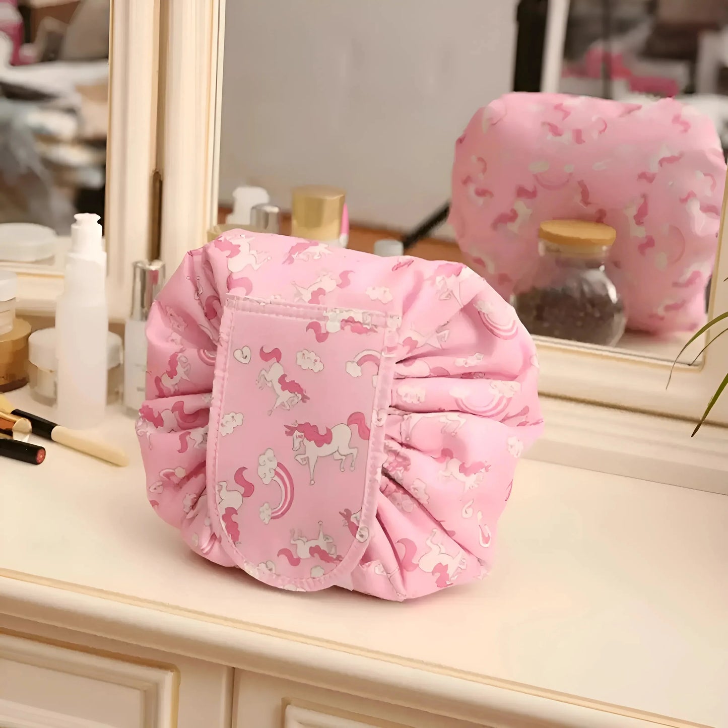 Travel Cosmetic Bag with Drawstring