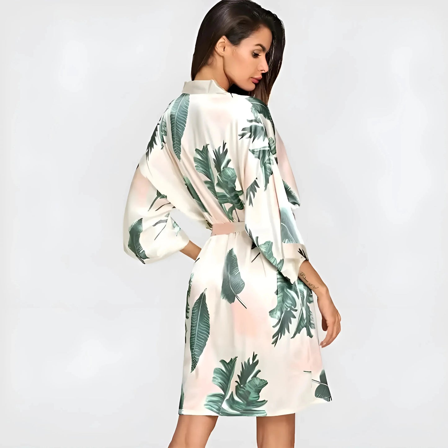 Tropical Print Women's Poncho