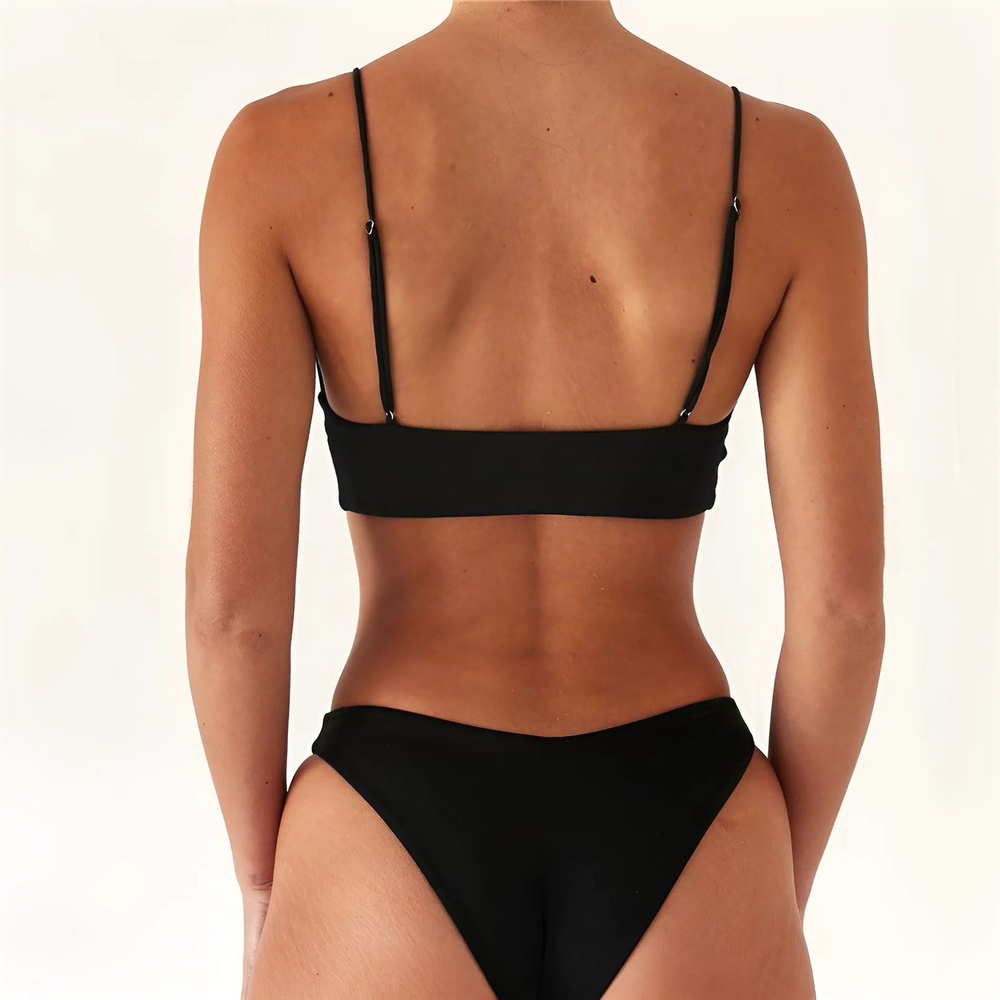 Two-Piece Swimsuit with Thin Straps