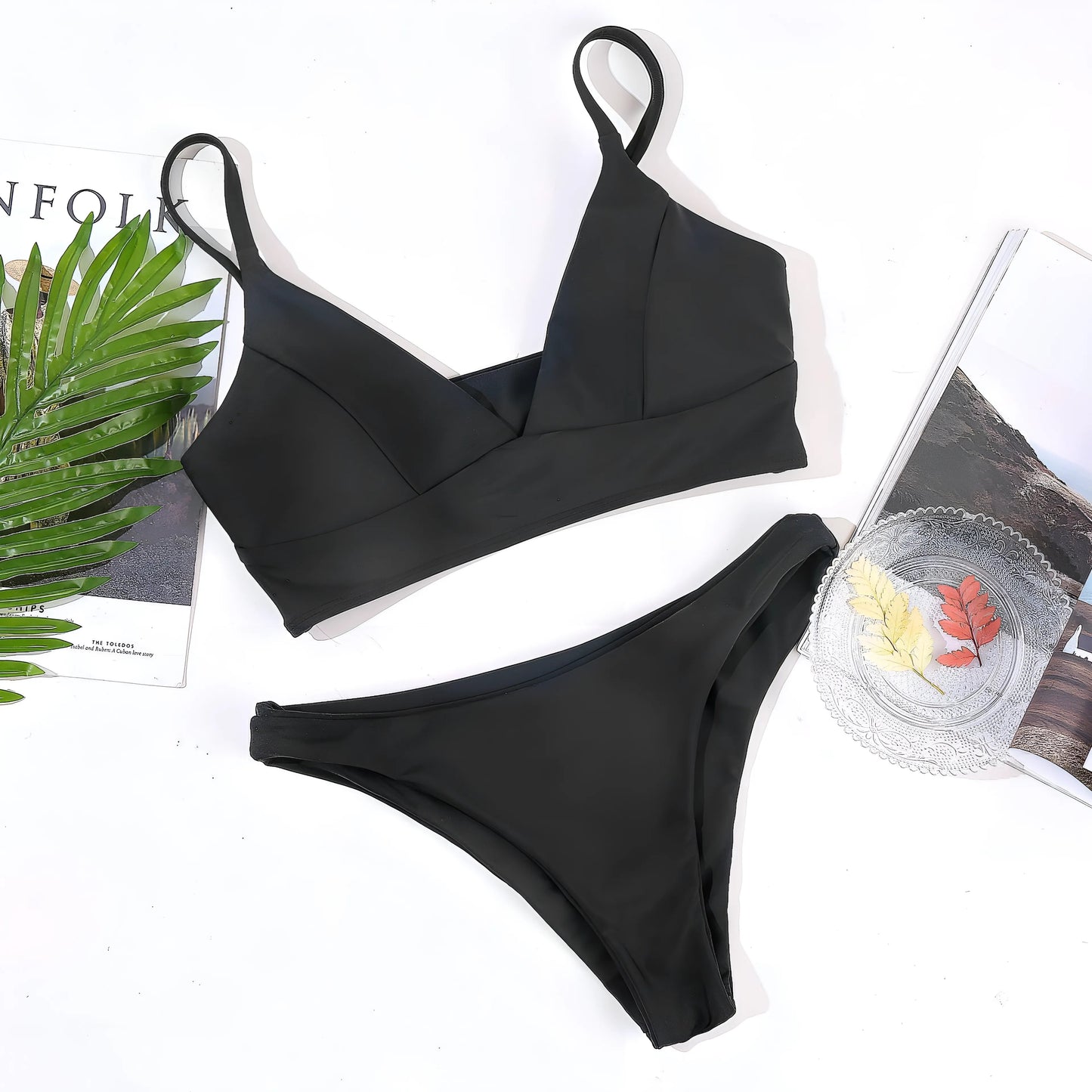 Two-Piece Swimsuit with Thin Straps
