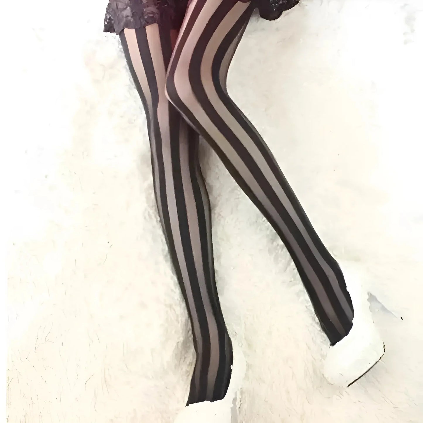 Vertical Striped Tights