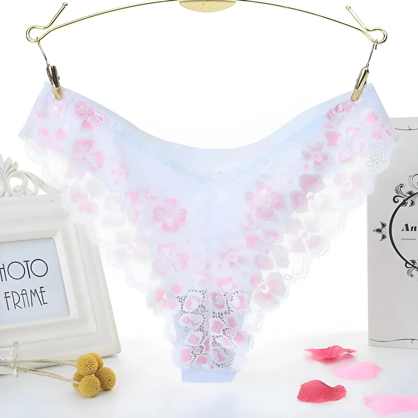 White Lace-Back Knickers