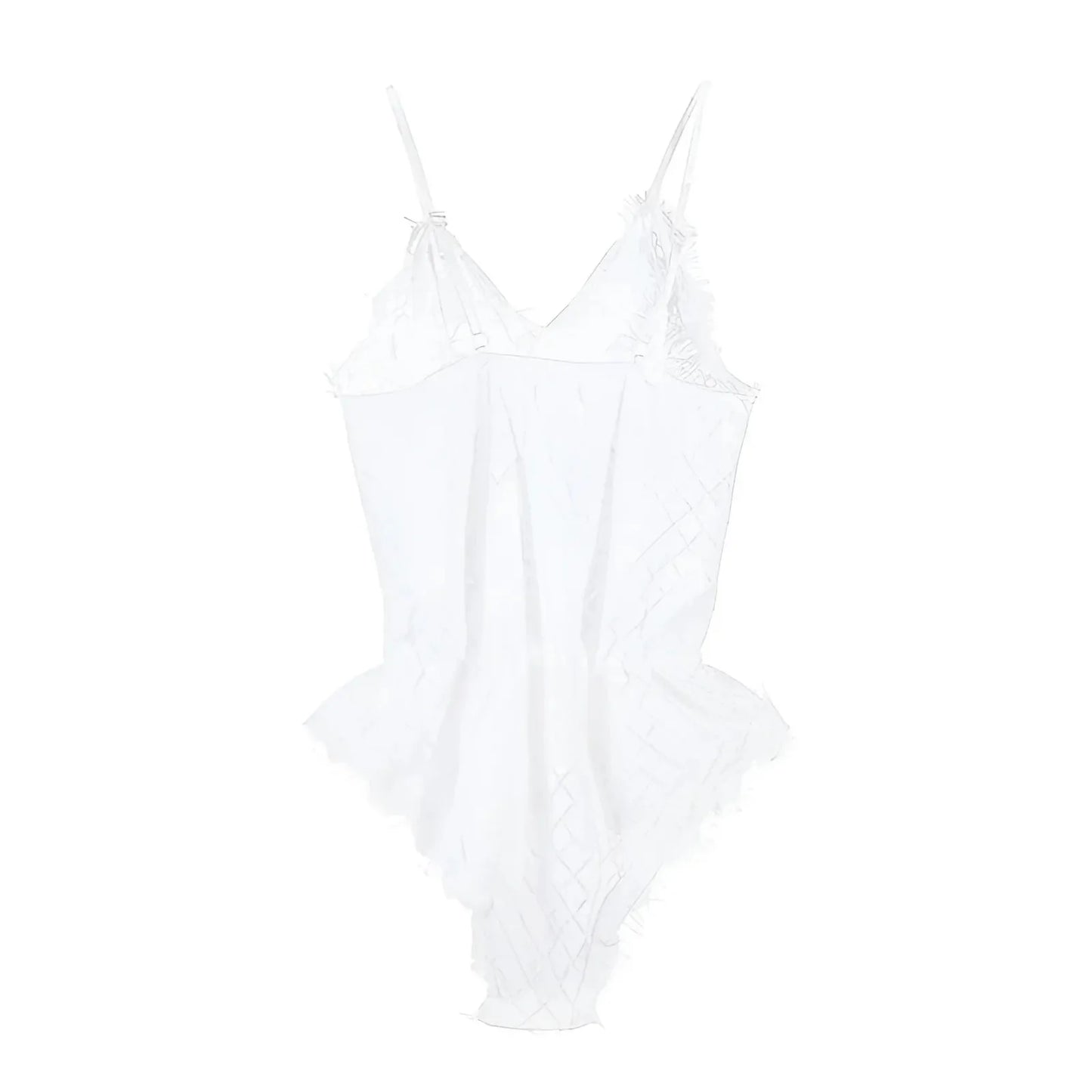 White Lace Camisole Top with Straps