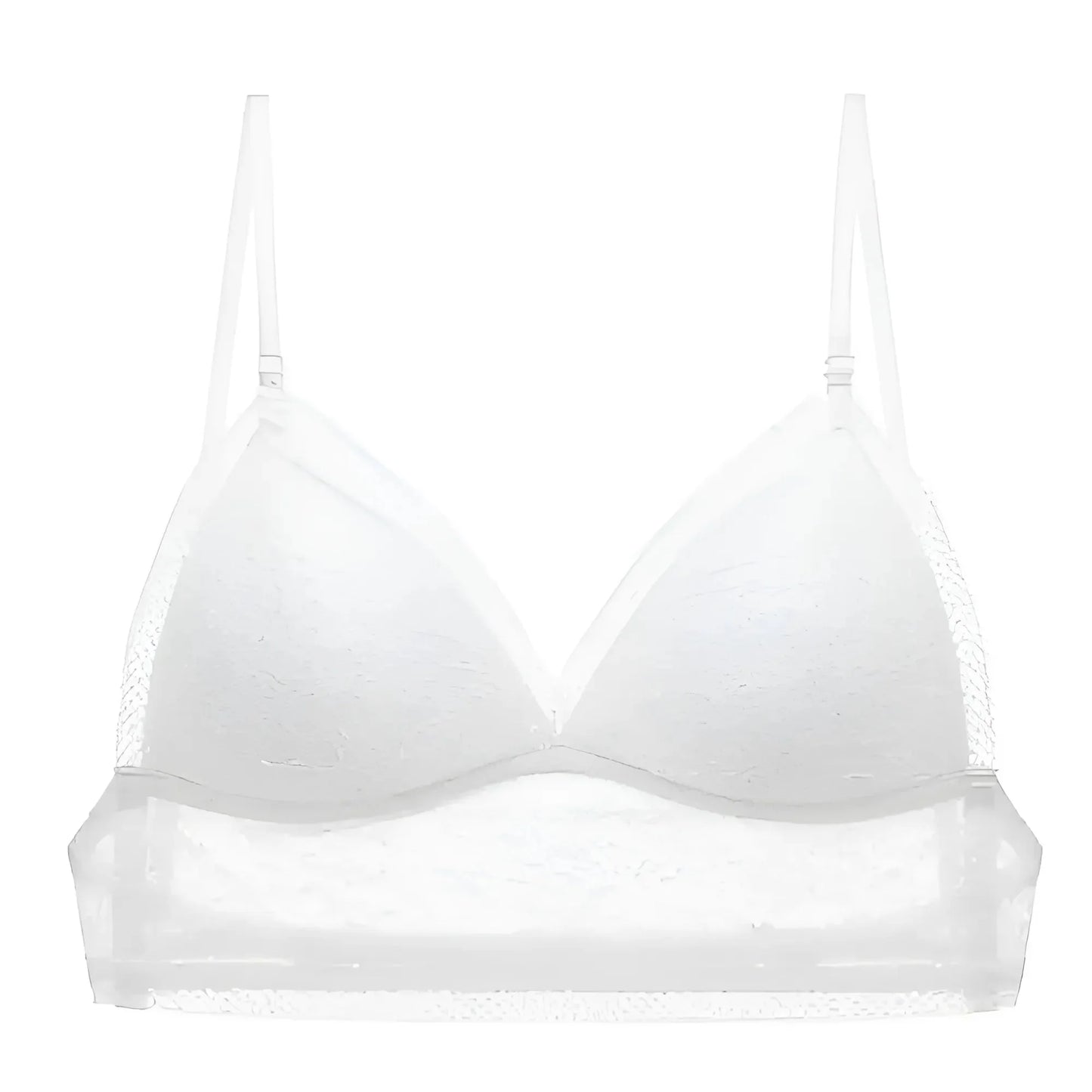 White Low-Back Bralette