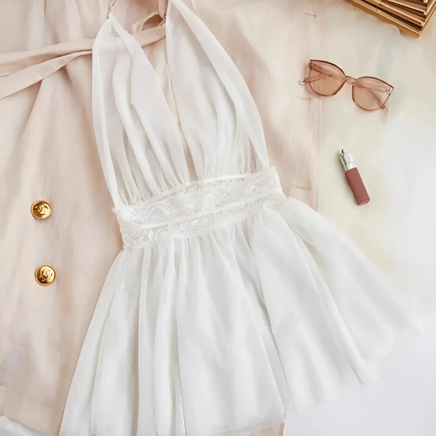 White Underbust Nightdress