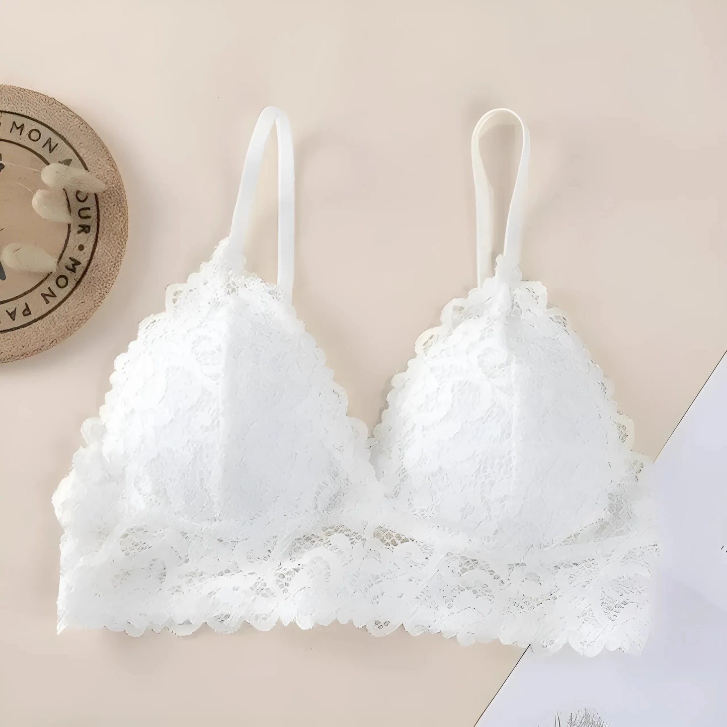 White Universal Lace Bra