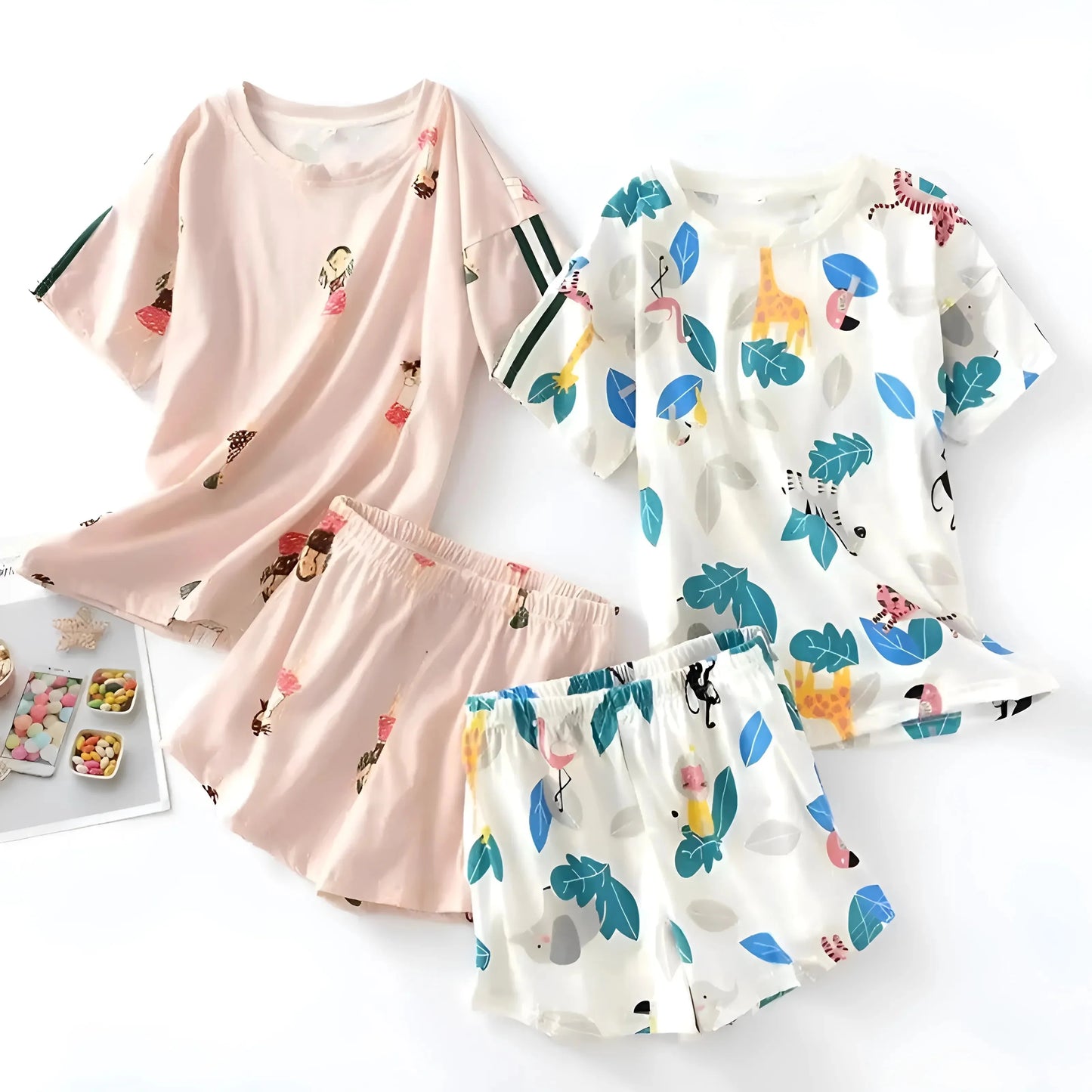 Women's Doodle Print Pyjamas