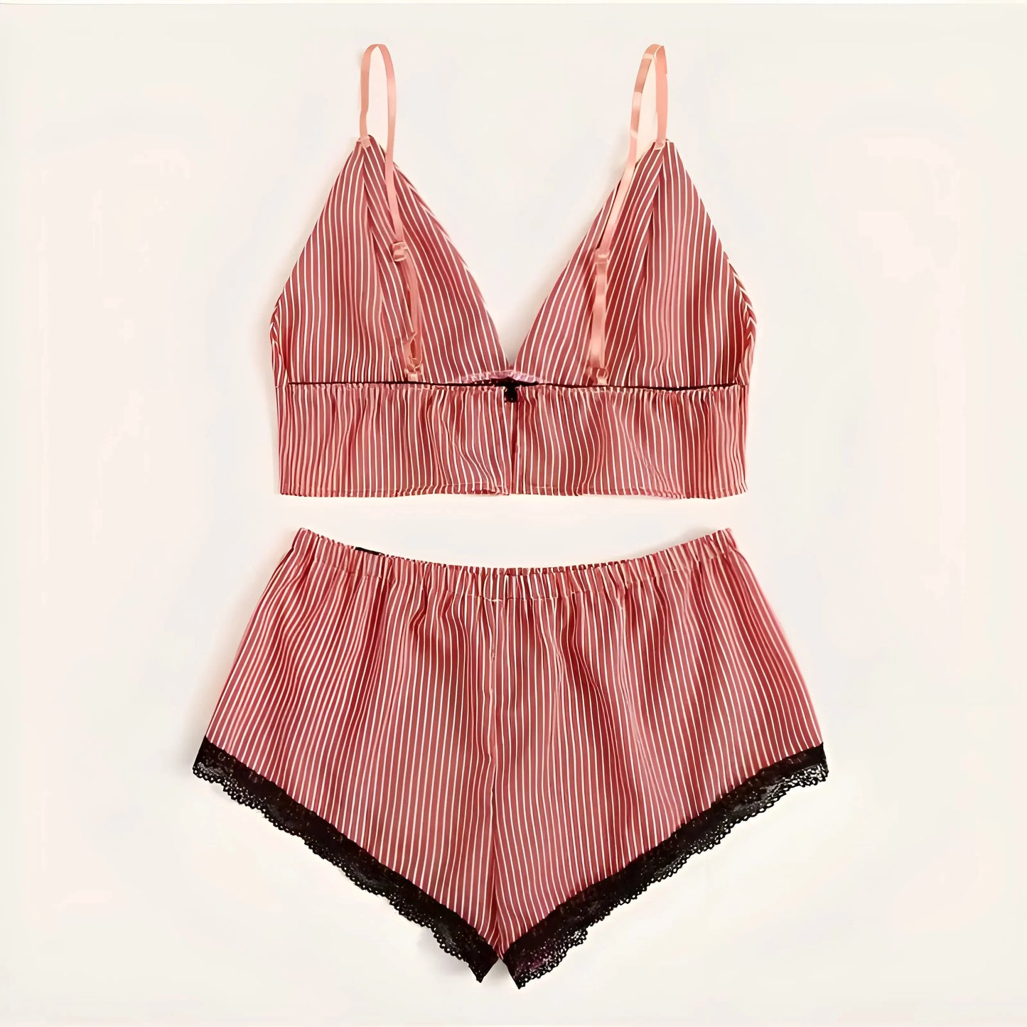 Women's Pyjama Set with Cropped Top